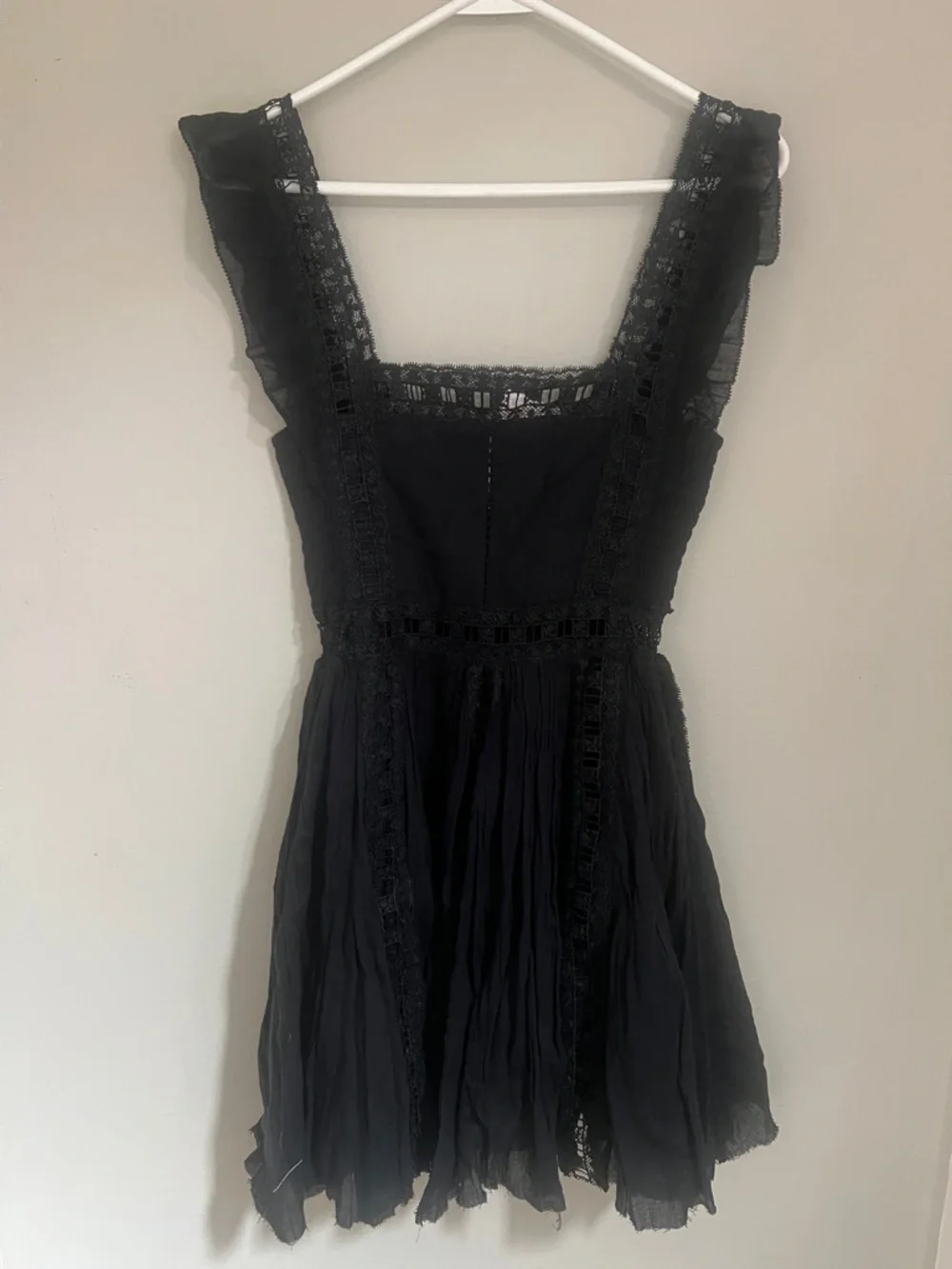 Free People Verona Ruffled Sleeve Lace Dress - Picture 3 of 9